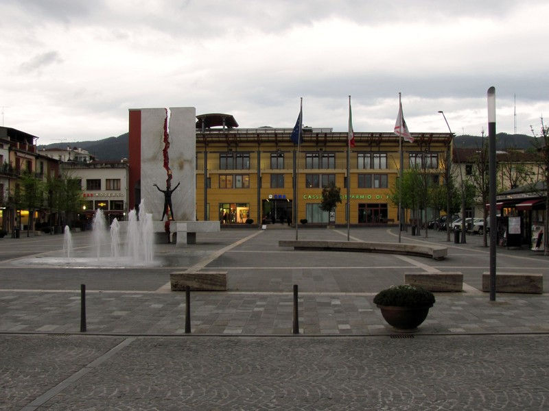 Piazza Risorgimento a Quarrata