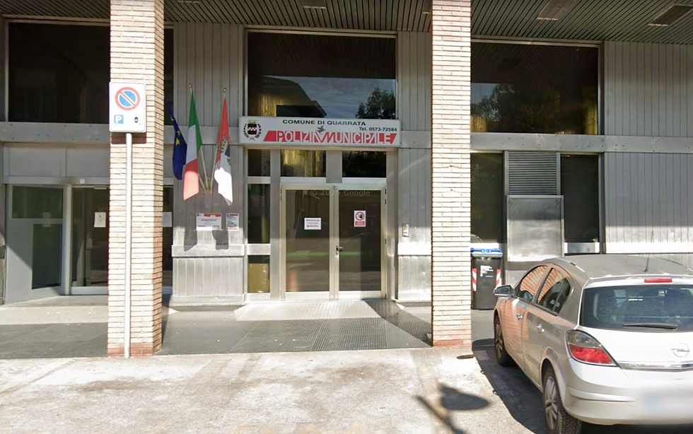 La sede del comando della PM di Quarrata
