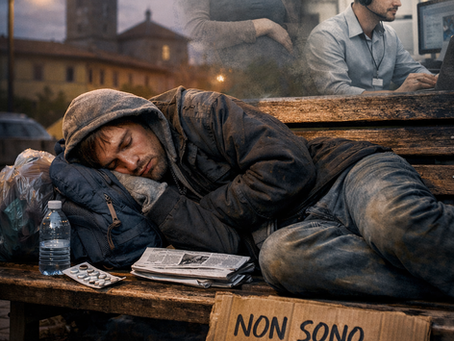 pescia. “DORMO SU UNA PANCHINA, MA NON SONO UN CRIMINALE”: L' APPELLO DI TOMAS, 33 ANNI