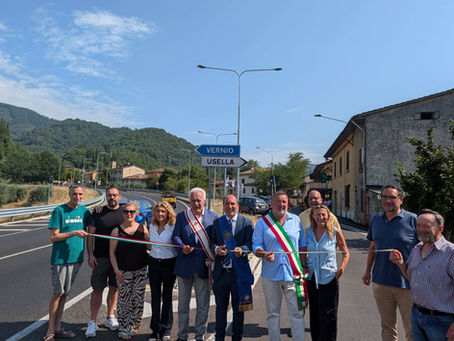 valbisenzio. USELLA RITROVA SICUREZZA E IDENTITA': INAUGURATA LA NUOVA CURVA SULLA SR325