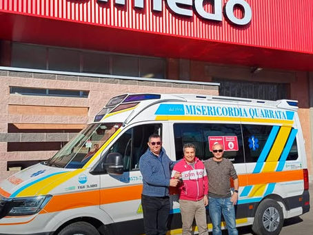 quarrata. UNA NUOVA AMBULANZA PER LA MISERICORDIA: CONSEGNATO IL MAN TGE ALLESTITO QTX-M
