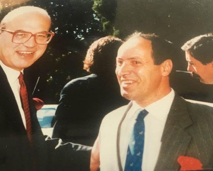 Un giovane Pagliai con Bettino Craxi