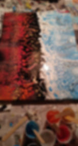 "Untitled 9" on canvas