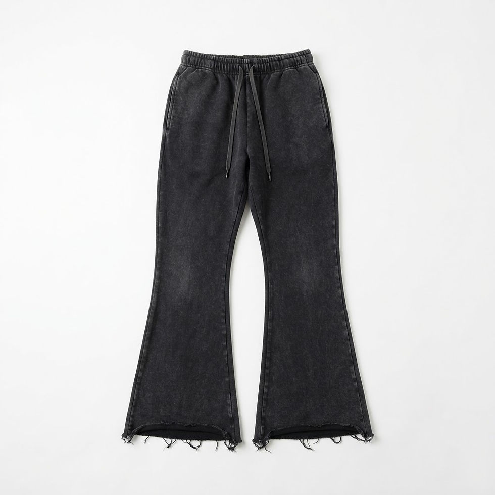 The Mineral-Wash Flare Sweatpants