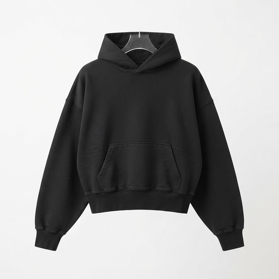 Cropped Boxy Hoodie