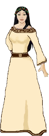 robe beige et maron