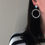 Thumbnail: large circle earrings