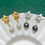 Thumbnail: vintage pearl star earrings