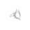 Thumbnail: open circle silver ring
