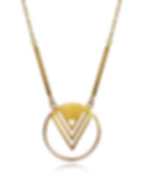 statement gold necklace