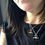 Thumbnail: Blaise Bead Mini T Bar Necklace