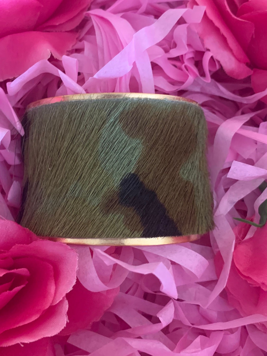 Camouflage cuff bracelet