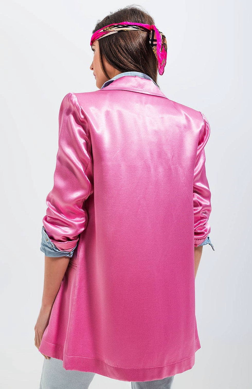 Thumbnail: Satin Pink Blazer