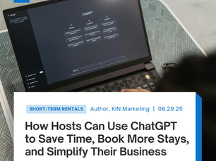 How Vacation Rental Hosts Can Use ChatGPT to Save Time, Book More Stays, and Simplify Their Business