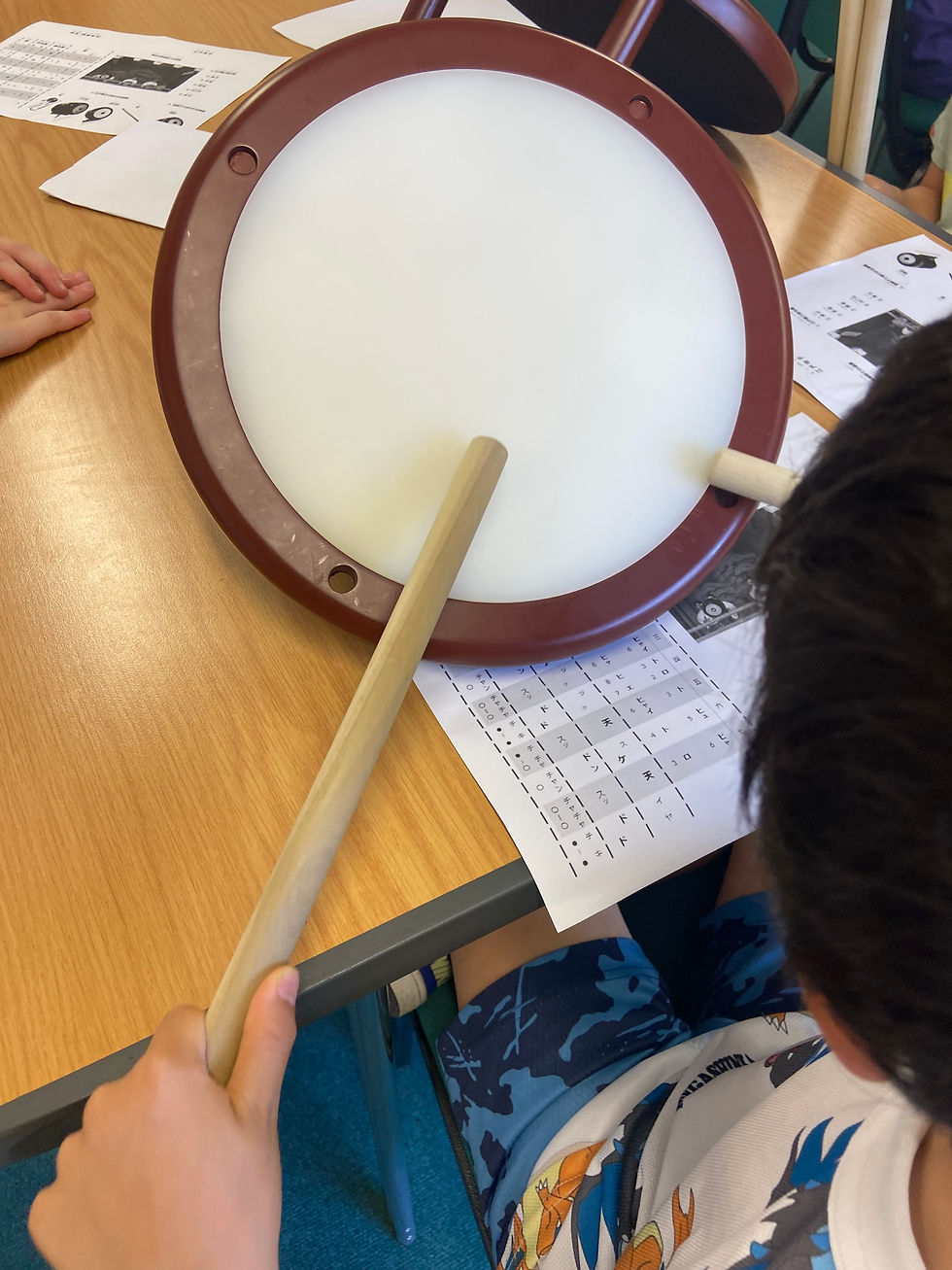 日本文化体験学習「お囃子体験」