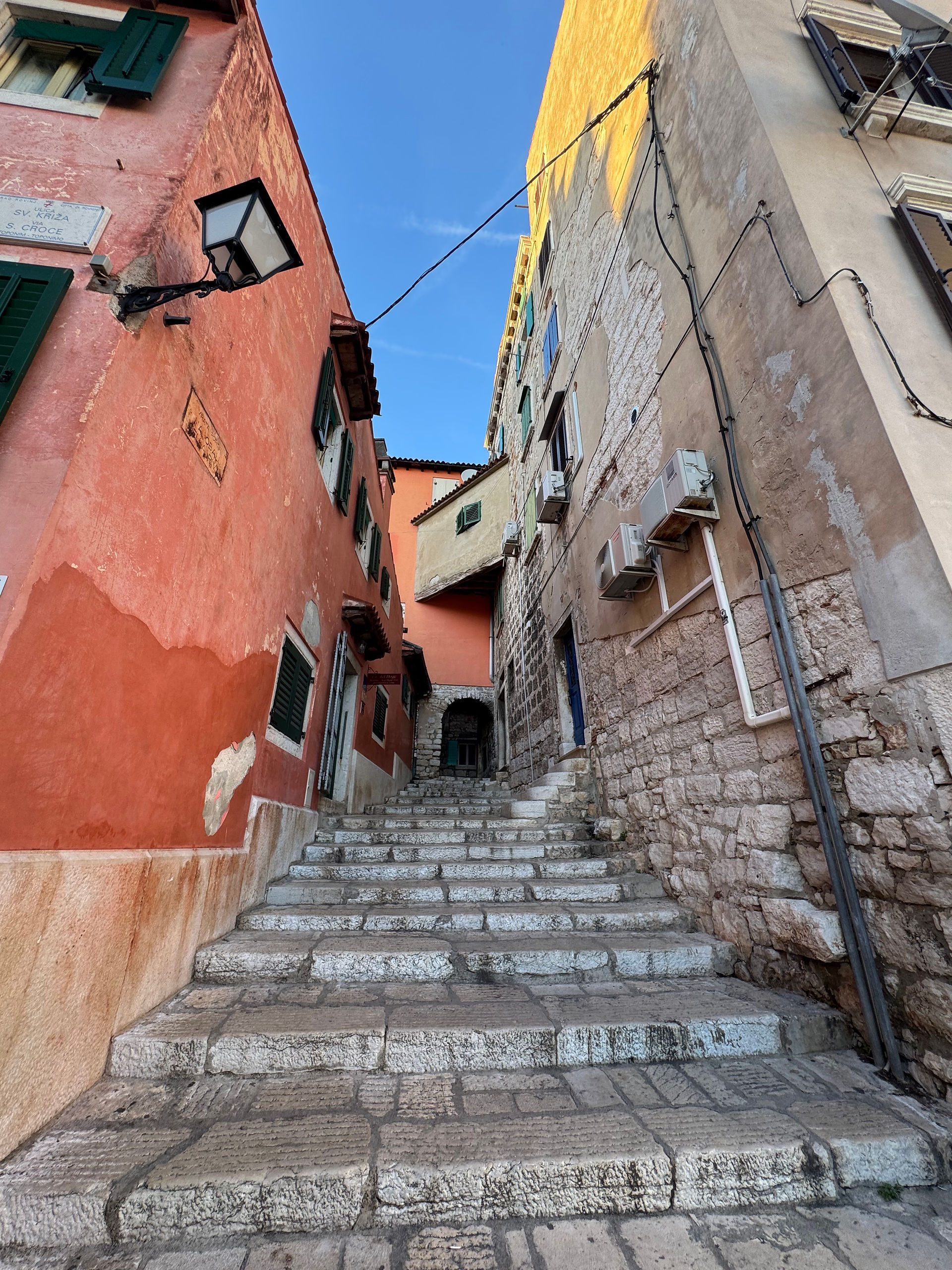 Up we go, taking in all the color and shapes as we climb.