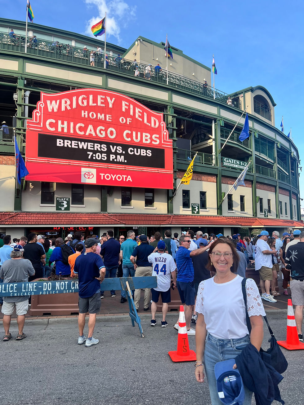 The author at Wrigley Field
