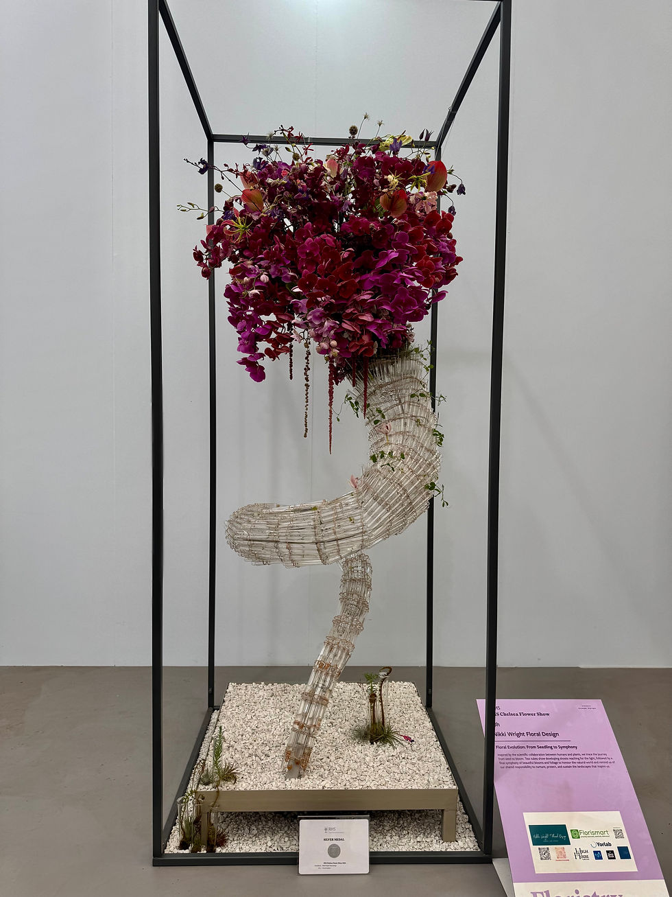 Flower arrangements are also judged.