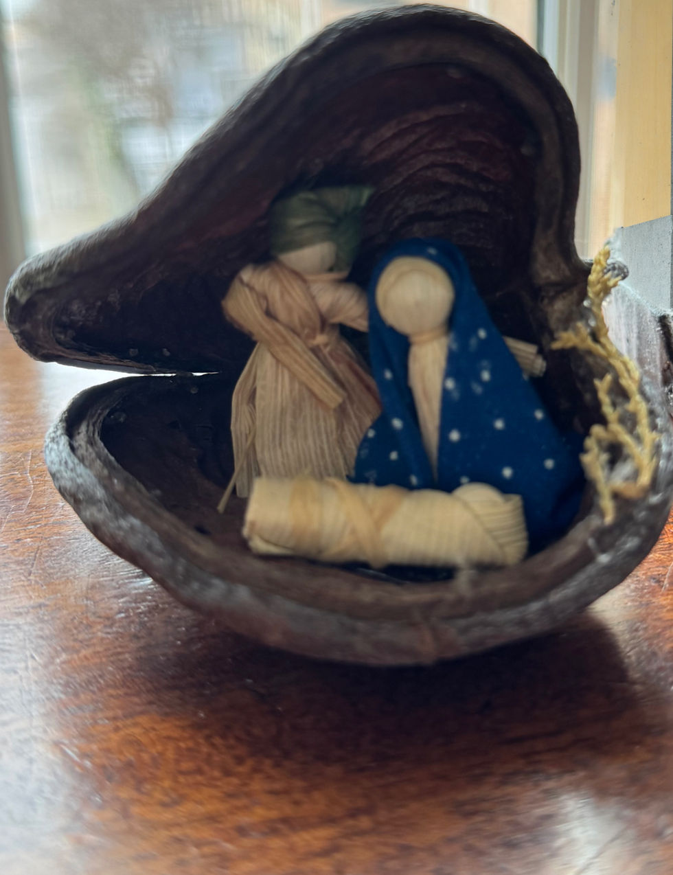 A simple nativity set from the Czech Republic.