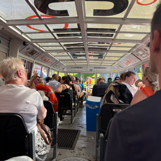 Waiting for the wheel to start.