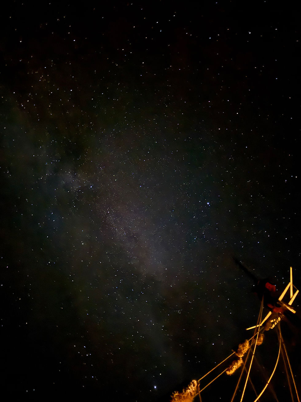 seeing the stars at night