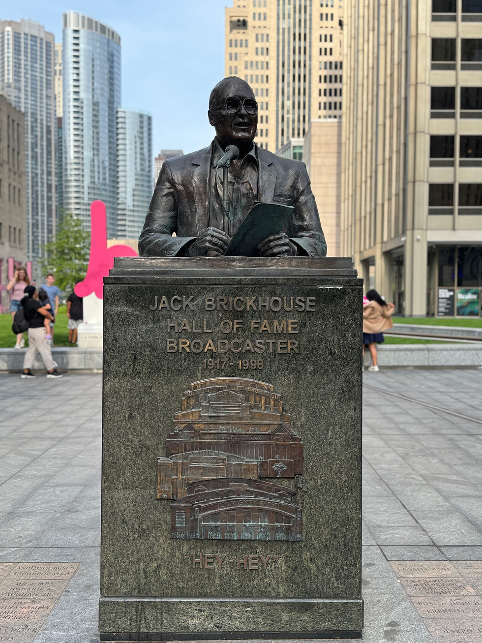 Jack Brickhouse sculpture