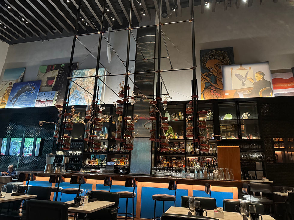 the Albert restaurant at hotel EMC2