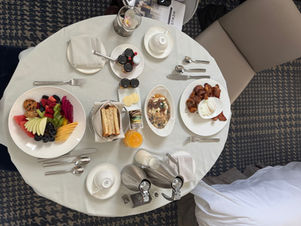 room service for two at the US Grant Hotel