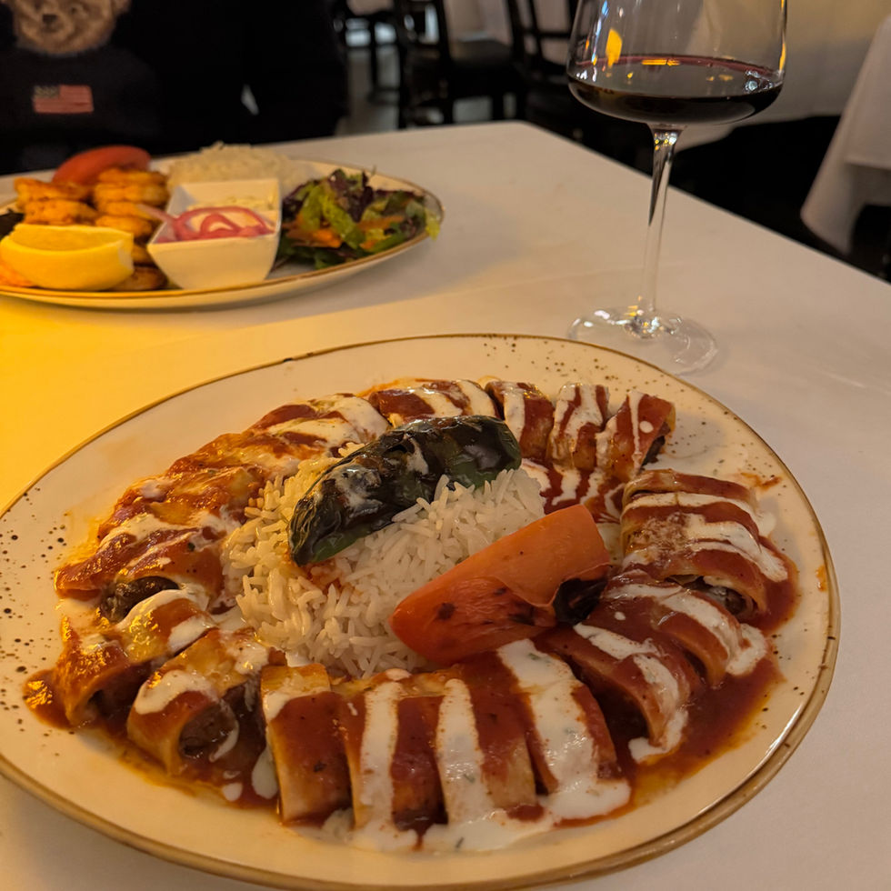 Beyti is a traditional Turkish dish.