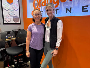 Coach Olivia and Fernanda at Orange Theory 