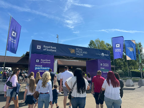 Attending the royal Highland Show in Edinburgh