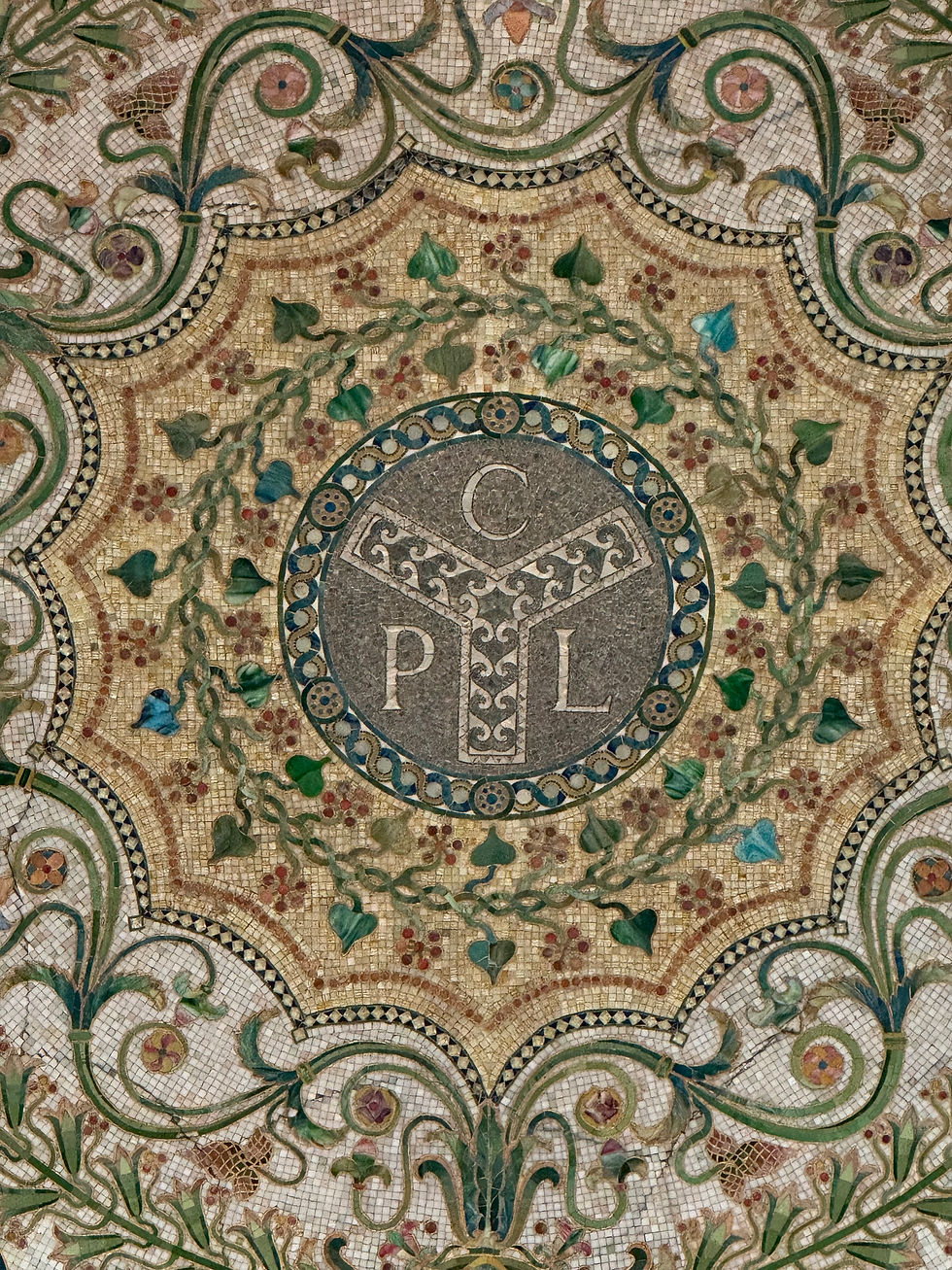 Chicago Public Library Tiffany mosaic ceiling