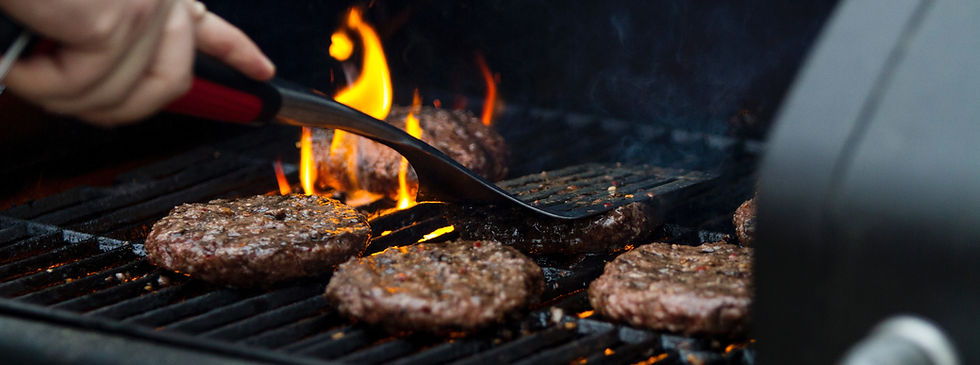 Hamburgers in Grill