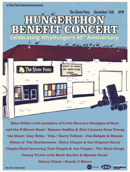 JIM AND DENNIS PERFORMING AT HUNGERTHON CONCERT DECEMBER 14, IN ASBURY PARK