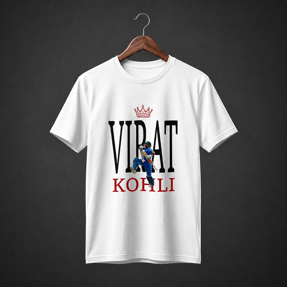 Thumbnail: Virat Kohli Crown Edition Graphic T-Shirt