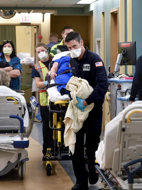 Emergency Rooms are Swamped with Seriously ill Patients but not Covid-19