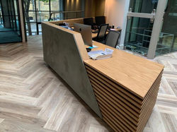 K2 Space Reception Desk - South London - Living Concrete