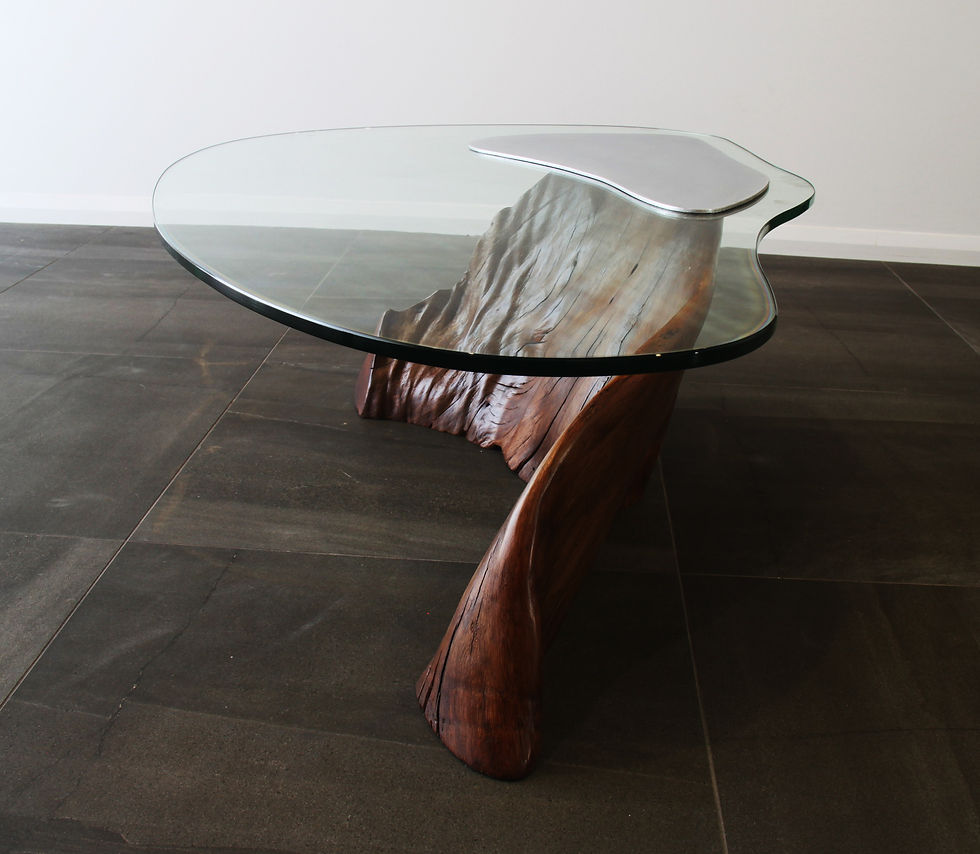 Red cedar buttress root coffee table....