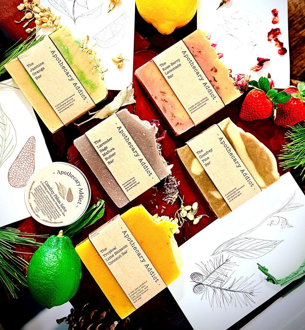Thumbnail: Premium handcrafted artisanal soaps by Apothecary Addict with a botanical and fruity theme