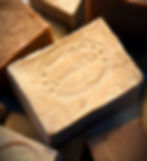 Traditional Aleppo olive oil and laurel oil soap bar from a personal collection reflecting centuries-old soap-making heritage