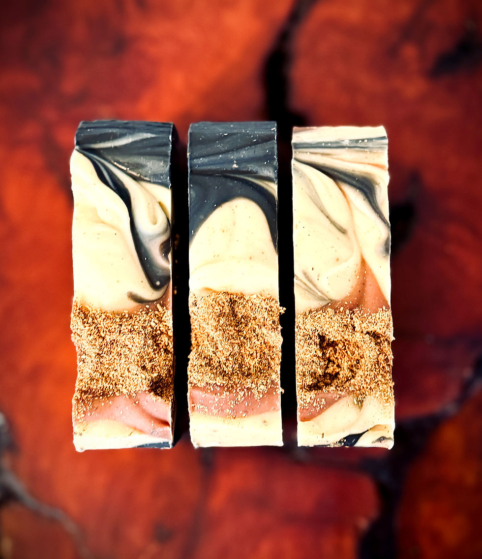Thumbnail: Top view of Palo Santo del Perú Premium Soap Bar displaying real palo santo powder topping