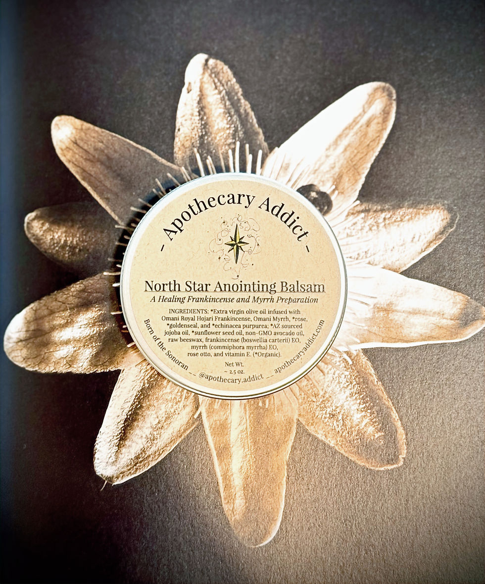 Thumbnail: North Star Anointing Balsam tin displayed to highlight hand-drawn label and small-batch craftsmanship