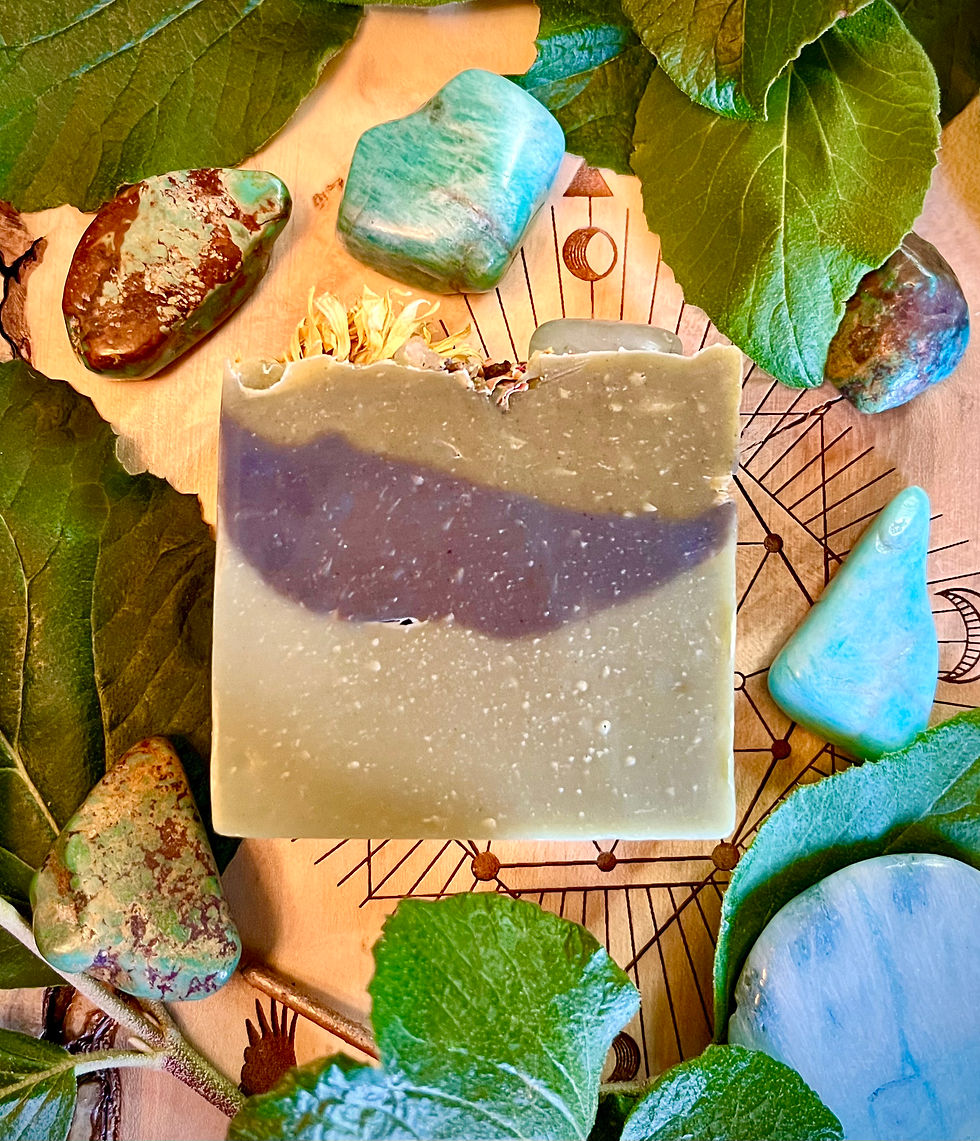 Thumbnail: Artisan Healing Earth Soap Bar angled to highlight its handmade texture and botanical elements