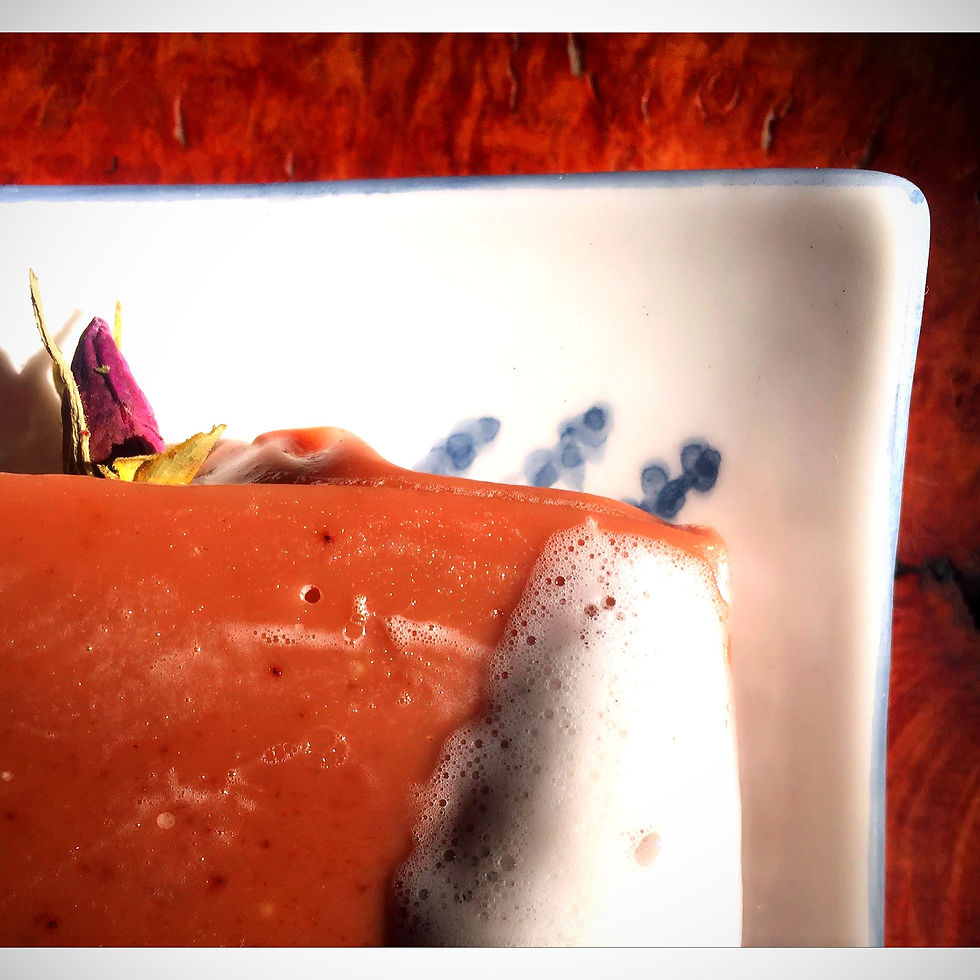 Thumbnail: Artisan Rose Bar soap with essential oils and a cleansing texture