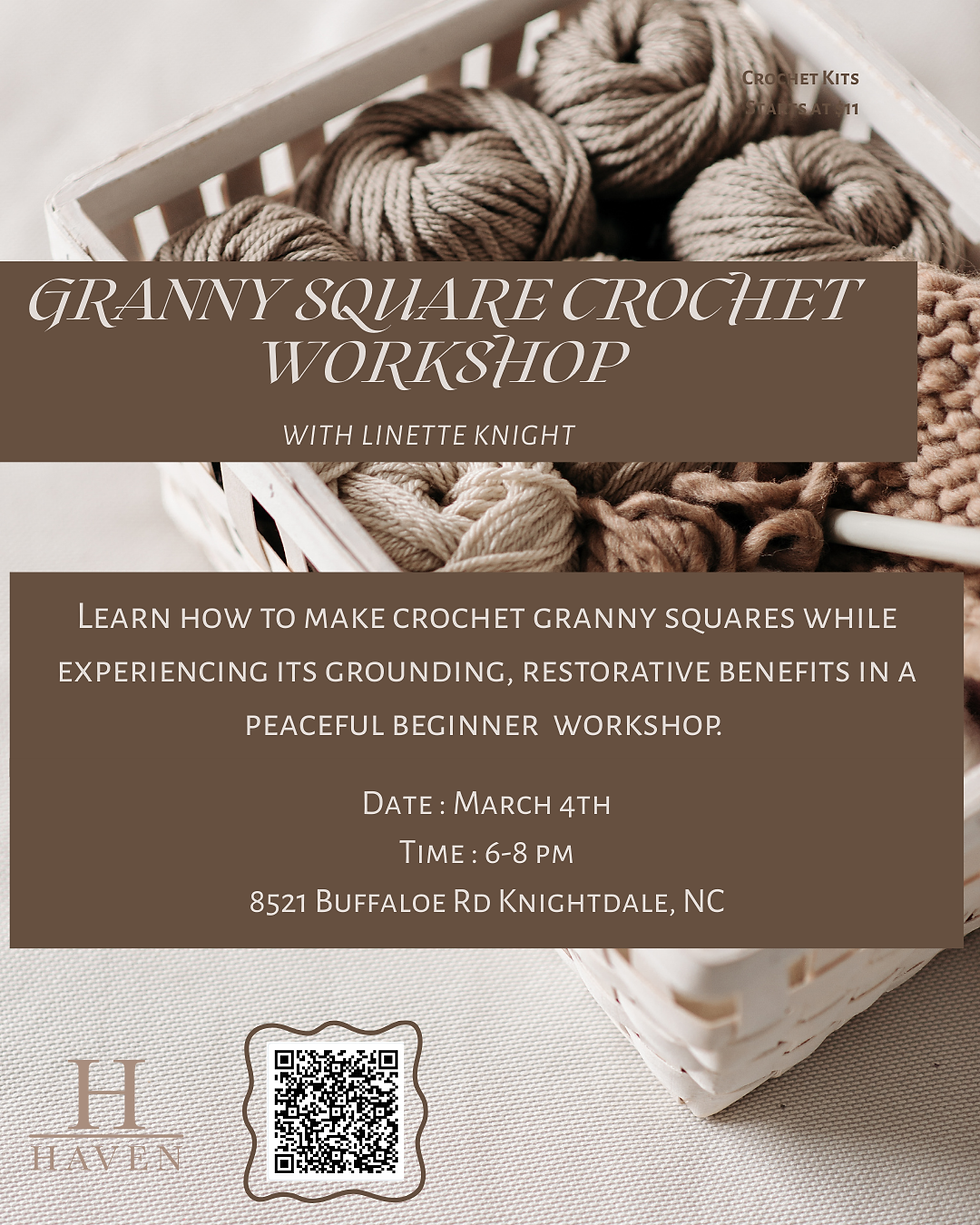 Granny Square Crochet Class with Linette!