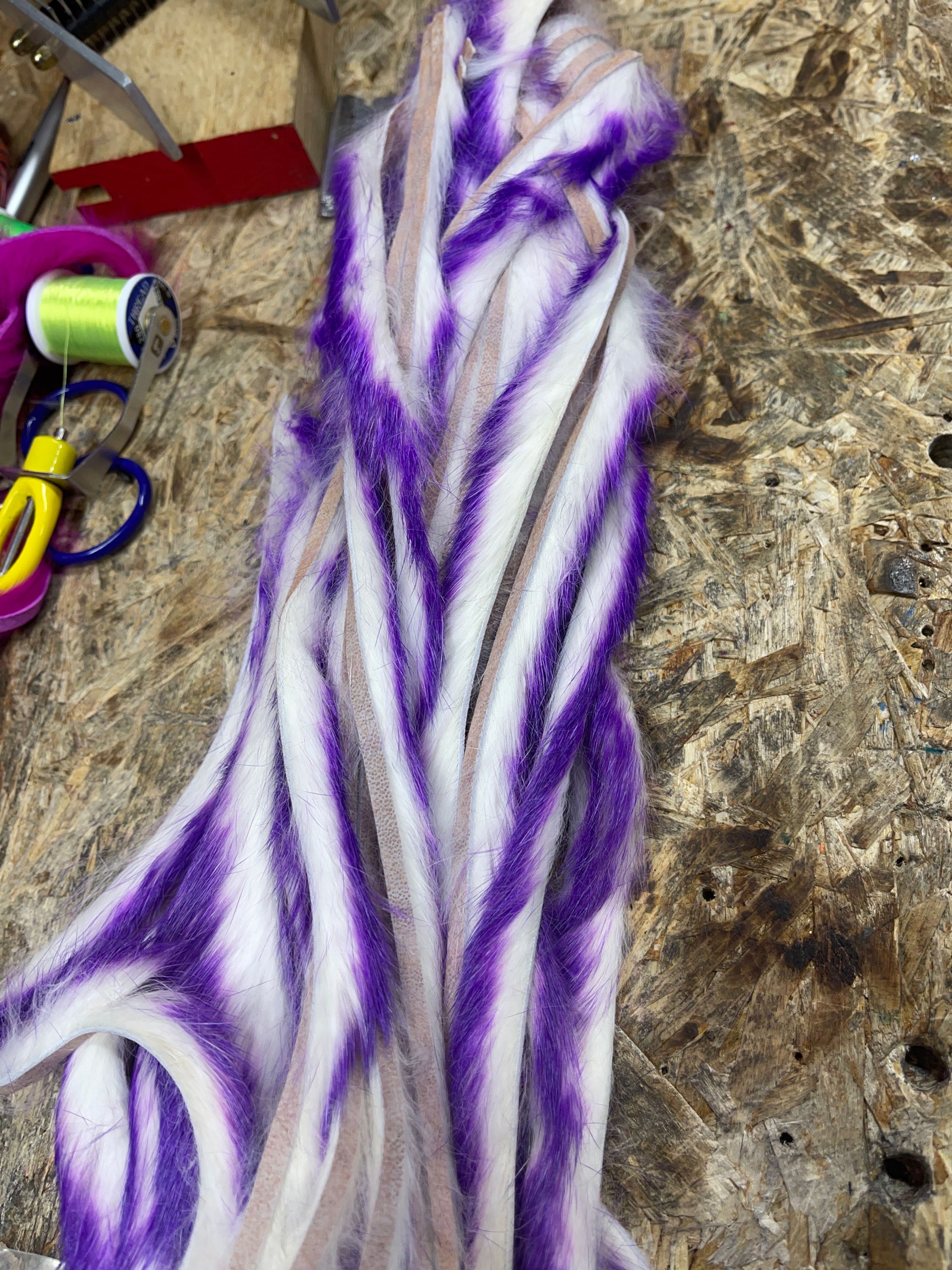 Two toned White / Purple Tip