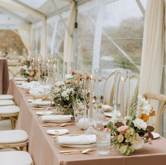 neutral dreamy and timeless wedding design tent wedding ideas head table inspo michigan event and wedding rentals