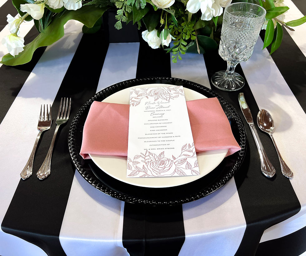 Table Linen Rental Special Occasions Michigan