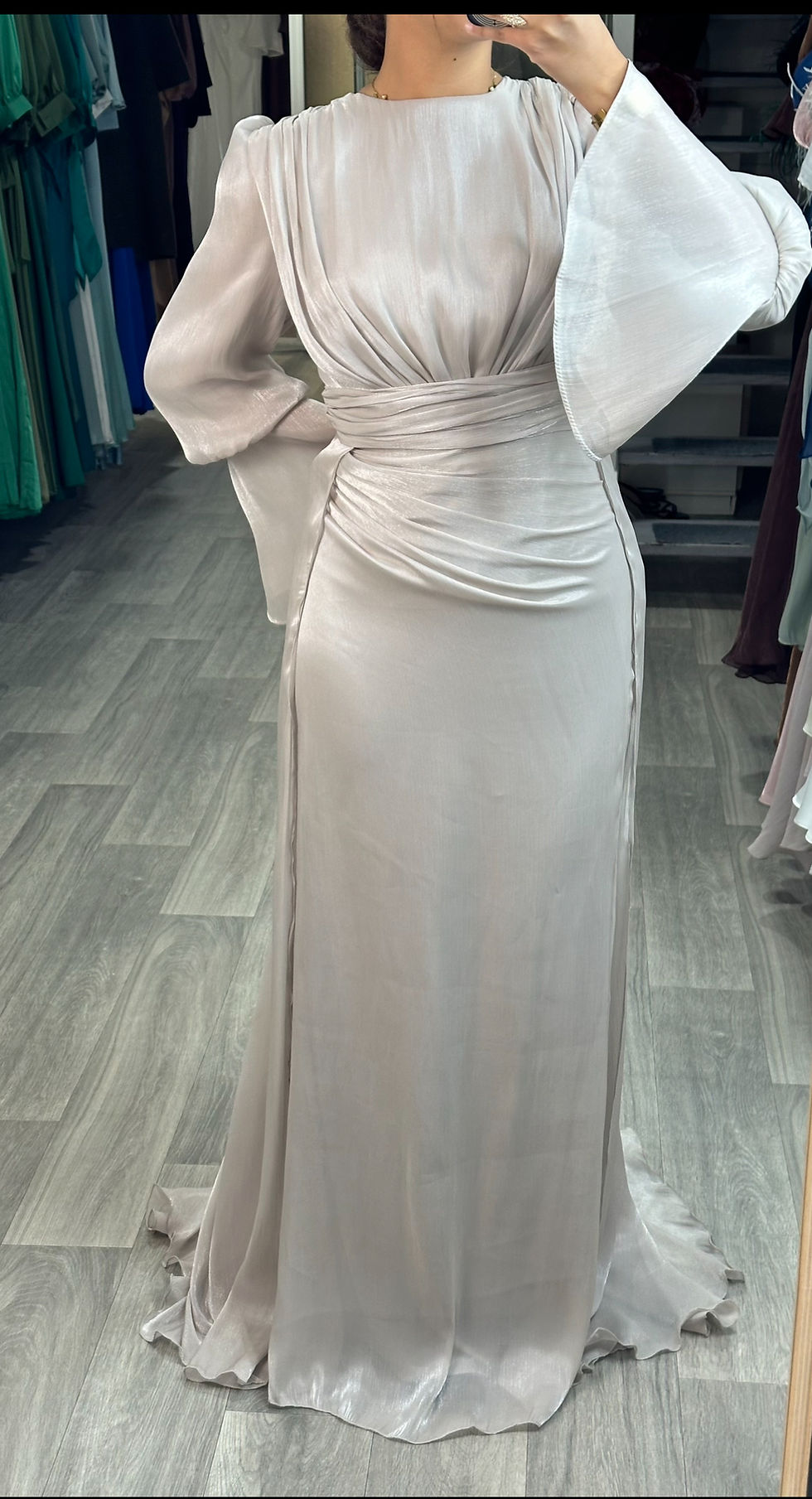 Thumbnail: Robe Zagoura beige 