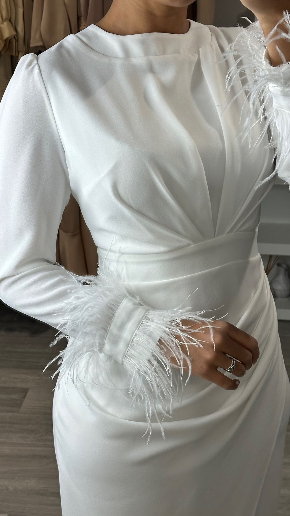 Miniaturbild: Robe amasya blanche